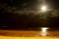 Foto de  Claudio Seplveda A. - Galería: paisajes nocturno - Fotografía: playa mar y luna 2