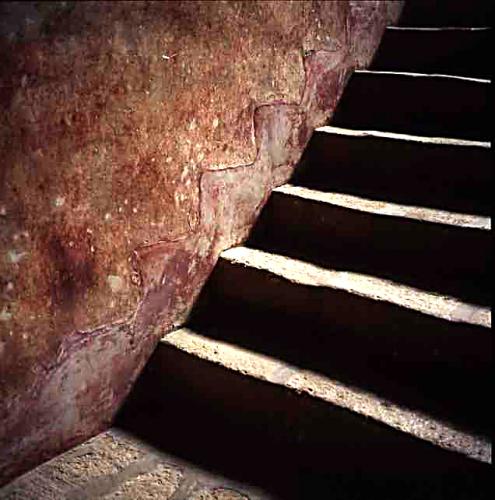 Fotografia de Aguinaco Stock - Galeria Fotografica: Rolleiflex 2.8F - Foto: Escalera del convento