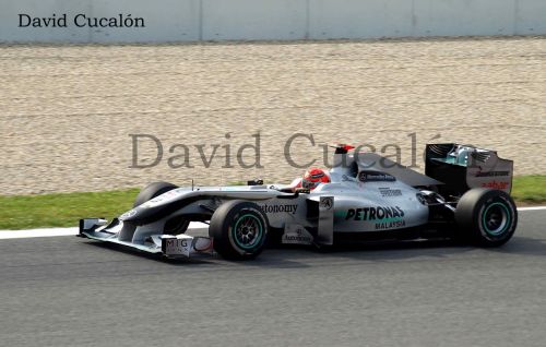 Fotografia de David Cucaln - Galeria Fotografica: Formula 1 Temporada 2010 Montmel - Foto: Michael Schumacher - Mercedes Gp