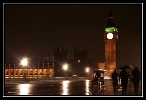 Fotografia de David Guanche - Galeria Fotografica: London - Foto: Rain in Big Ben