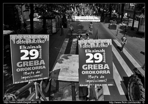 Fotografia de Kaleko Begiak Press - Galeria Fotografica: Huelga General 29J - Foto: 