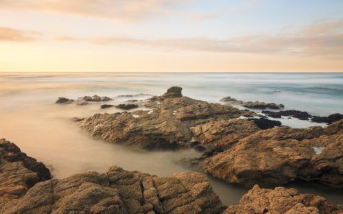 Fotografías menos votadas » Autor: dekkard - Galería: Playas Cantabrico - Fotografía: Hilera de rocas