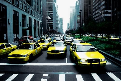 Fotografías menos votadas » Autor: Sin Nombre - Galería: CIUDAD DE NUEVA YORK: - Fotografía: Taxis en Park Aven