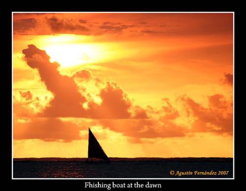 Fotografías mas votadas » Autor: Agustin Fernandez - Galería: Zanzibar Brushstrokes - Fotografía: Fhising boat at Da